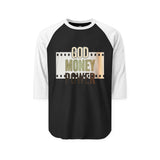 God Money Power Raglan Shirt - Inspirational Faith & Prosperity 3/4 Sleeve
