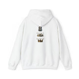 God Money Power- King Crown Hoodie — Vintage Lion & Regal Emblem Graphic