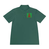 Men's Polo Shirt — 'God Money Power' Retro Graphic Sports Polo