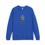 God Money Power Raglan Sweatshirt — Faith & Ambition Graphic Crewneck