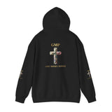 God Moves in Mysterious Ways Cross Hoodie — Floral Cross Religious Pullover