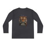 Youth Long Sleeve Tee — Tiger Face 'God • Money • Power' Graphic