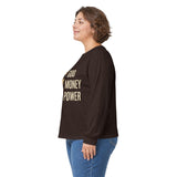 GMP Long Sleeve Tee — God Money Power Gold Graphic