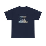 GMP GOD Money Power Tee — Metallic Logo Graphic T-Shirt