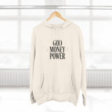 God Money Power Hoodie — Minimalist Inspirational Graphic Hoodie