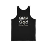 GMP God Money Power Metallic Tank Top — Graphic Motivational Sleeveless Shirt