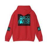 God, Money & Power Hoodie — Neon Retro Graphic Pullover