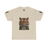 Tiger Graphic Tee — 'God • Money • Power' Bold Vintage Animal Shirt