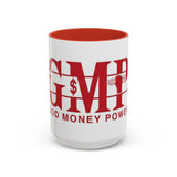 Accent Coffee Mug — G.M.P. (Good Money Power) Red Logo Ceramic Mug