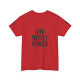 God Money Power T-Shirt — Bold Faith & Hustle Graphic Tee