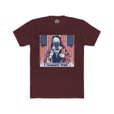 Patriotic Bandana Skull Tee — American Flag Graphic Cotton T-Shirt
