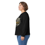 Long Sleeve Tee — “Put God First, Hustle for the Money” Inspirational Faith Shirt