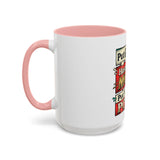 Put GOD First Hustle For The MONEY Accent Coffee Mug — Motivational Faith & Success Gift (11/15 oz)