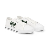 Men's Low Top Sneakers — 'GMP' Logo Casual Canvas Shoes