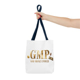 GMP "God Money Power" Gold Logo Tote Bag