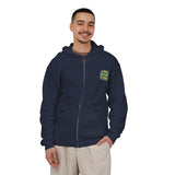 Money Power Zip Hoodie — Graphic Green Explosion Full‑Zip Sweatshirt
