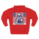 Patriotic 'God Money Power' Hoodie — Americana Flag Graphic Fleece Hoodie