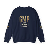 GMP 'God Money Power' White Crewneck Sweatshirt