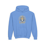 Youth Lion Crest Hoodie — GMP Gold Emblem Kids Pullover