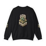 God Power Crewneck Sweatshirt – Faith-Inspired Graphic Pullover