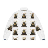 GMP Throne Graphic Puffer Jacket — All-Over Print Men's Winter Coat