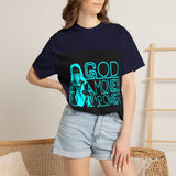 God Money Power T-Shirt — Retro Neon Faith & Hustle Graphic Tee