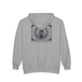 Full-Zip Hoodie — Retro Dollar Bill Jesus Graphic