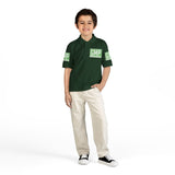 Youth Polo Shirt — GMP Green Logo Short-Sleeve Jersey