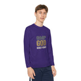 Youth Long Sleeve Tee — GMP GOD Money Power Graphic