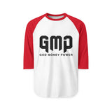 Raglan Shirt — GMP (God Money Power) Logo Baseball Tee