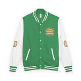 Letterman Jacket — God Money Power Gold Emblem Varsity Jacket