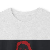 Long Sleeve Tee — Red Samurai Graphic Prayer Pose