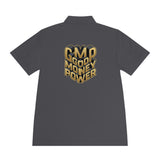 Men's Polo — Gold 3D 'GMP God Money Power' Chest & Back Logo