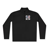 Quarter-Zip Pullover — God Bless Power USA Flag Graphic