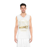 Put God First Hustle for the Money Basketball Jersey