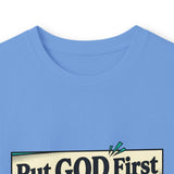 Long Sleeve Tee — “Put GOD First, Hustle for the MONEY, Put Yourself in POWER” Inspirational Graphic