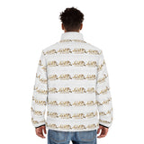 GMP Logo All-Over Print Puffer Jacket — Men's Lightweight Quilted Coat