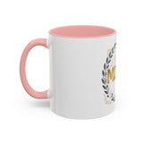 Coffee Mug — 'God Money Power' Laurel Accent Ceramic Mug (11/15oz)
