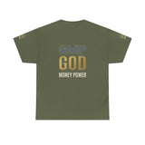 GMP GOD Money Power T-Shirt — Bold Gold Logo Tee