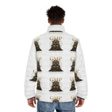 GMP Throne Graphic Puffer Jacket — All-Over Print Men's Winter Coat