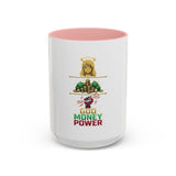 God Money Power Accent Coffee Mug – Inspirational Faith & Wealth Design (11/15oz)