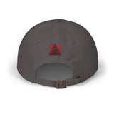 Dad Cap — Red Glitter Sacred Heart Embroidered Baseball Hat