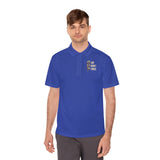 GMP 'God Money Power' Men's Sport Polo — Gold Lettering Performance Polo