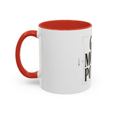 God Money Power Accent Coffee Mug – Inspirational Religious Typography Mug (11/15oz)
