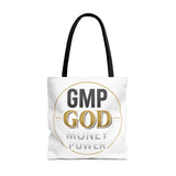 GMP God Tote Bag - 'GOD' Gold Emblem Canvas Tote