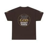 GMP GOD Money Power Tee — Bold Faith & Prosperity Graphic T-Shirt