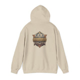 God Money Power Hoodie — Vintage Emblem Graphic Hooded Sweatshirt