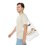 GMP "God Money Power" Gold Logo Tote Bag