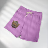 Fleece Sweat Shorts — 'God Money Power' Vintage Emblem