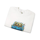 God Money Power Crewneck Sweatshirt — Bold Faith & Hustle Graphic Pullover
